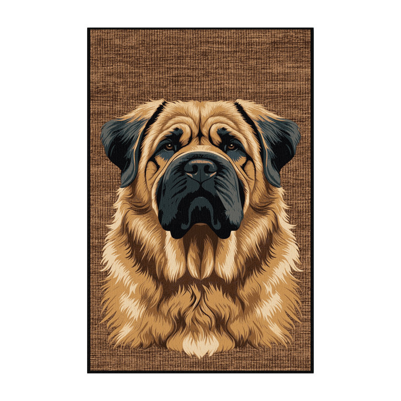  Tapis lavable tibétain mastiff, Tapis de couloir 2 pi x 4 pi