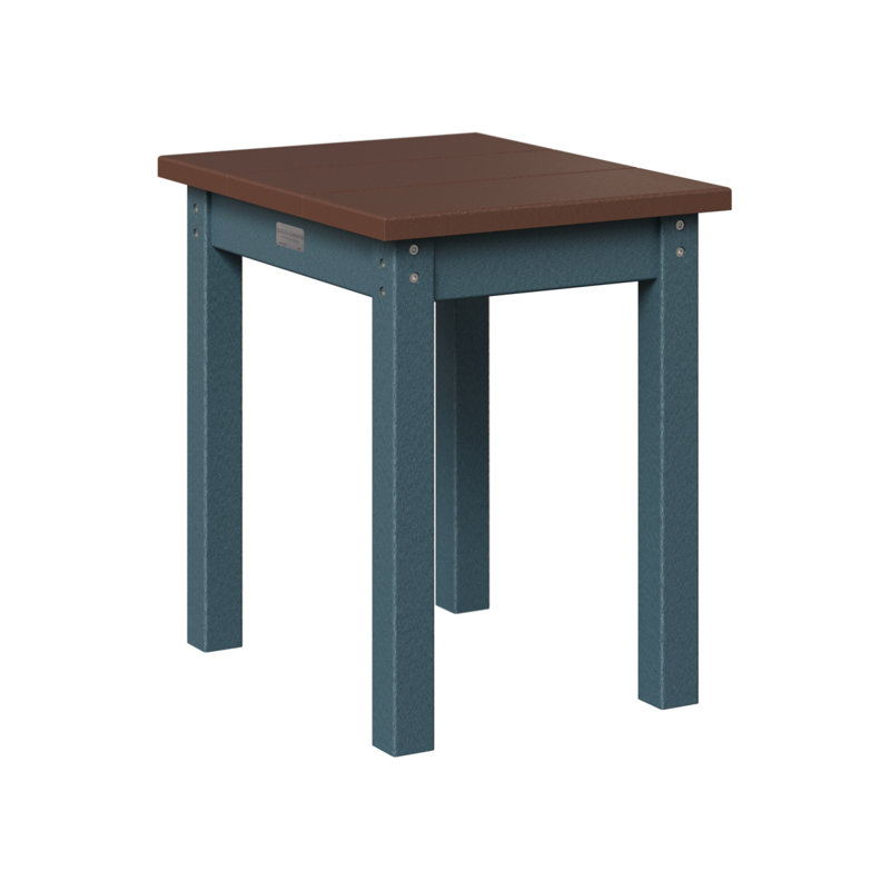 Berlin Gardens Economy End Table, Chocolate Brown, Slate