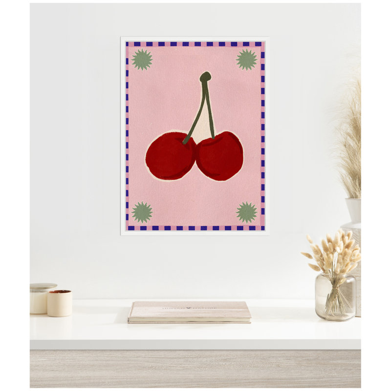 «Lush Duo 1 Cherry» par Shatha Al Dafai, reproduction d'art sur toile encadrée