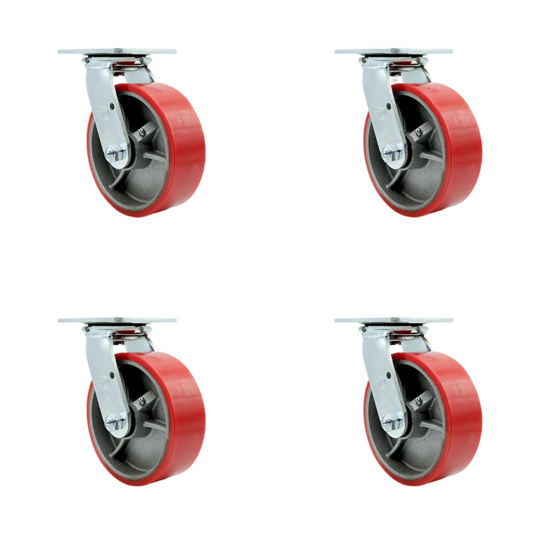 Polyurethane and Cast Iron Caster