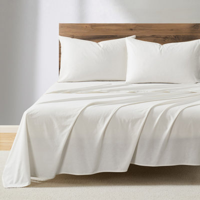 DKNY Vintage Washed Cotton Kg Sheet Set Ivory