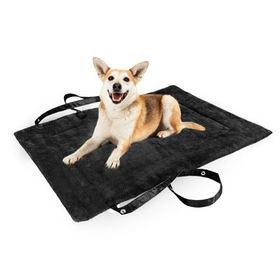 Coussin de lit réversible et imperméable pour chien, siège d'auto portable avec poignées Catalonia
