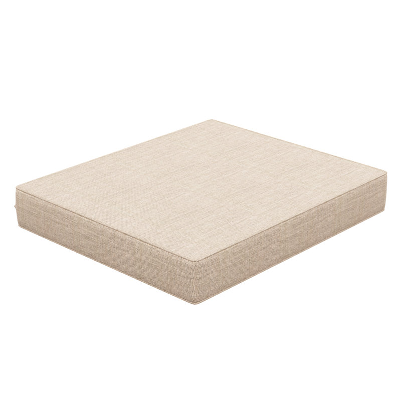 Sunbrella® Outdoor Ottoman Seat Cushion, 26" W x 24" D, Canvas Flax