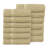 Willow 12 Pieces Towel Set – 100% Combed Cotton, Premium Quality 630 GSM, Linen, Ultra-Soft & Highly Absorbent (12 Bath Towels)-828768437-828768429