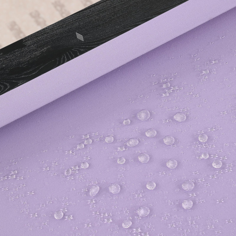Table de billard Ashmont, 8 pi, Eau mauve clair, Noir rétro