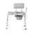 Combination Transfer Bench And Commode, Padded