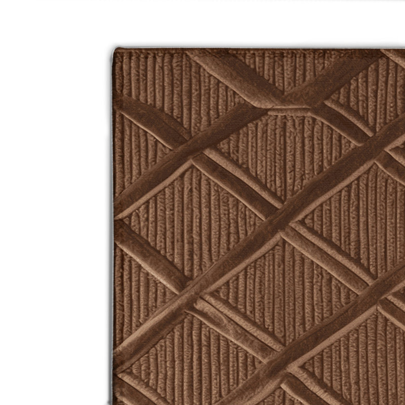 Tapis brun intérieur et extérieur Trellis, Rectangulaire 2 pi x 3 pi