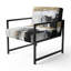 Chaise d'appoint d'appoint rembourrée Abstract-309074189