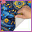 Tapis de bain bleu à motif floral-147847857