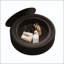 Table basse ronde avec rangement cannelé et plateau en verre trempé-290123841-290123854
