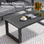Table basse d'extérieur en aluminium l 44 po x P 22 po