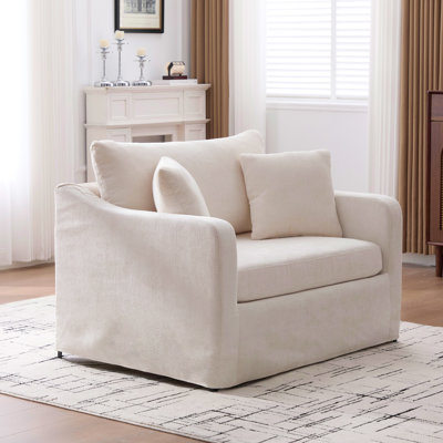 Fauteuil d'appoint 43,9 po Chenille