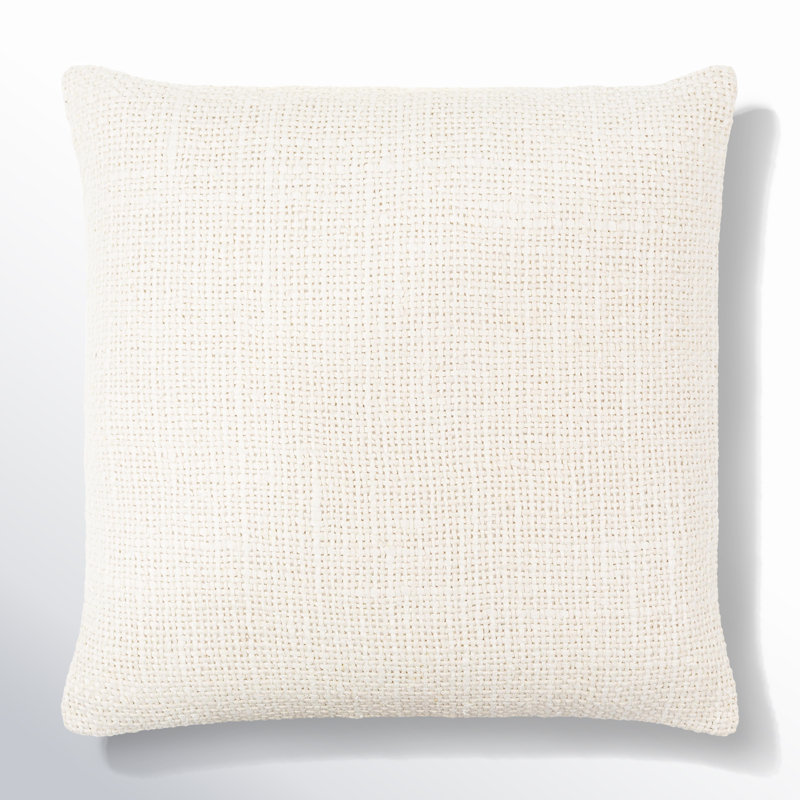 Mansi Ronnie Linen Blend Throw Square Pillow, 20" x 20", Pillow Cover Only - No Insert