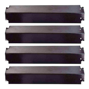 Avenger 93321 Universal BBQ Grill Heat Tents for Charbroil Grills, Kenmore Grills and Others, 16 Inch Long Porcelain Steel Flame Tamers (Set of 4)