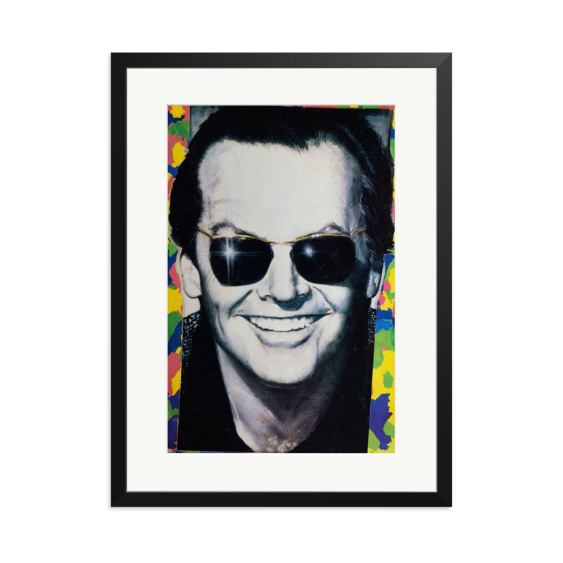 Jack Nicholson, 31" H x 23" W, Black