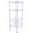 Rectangle Carbon Steel Metal Assembly 4-Shelf Storage Rack