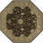 Gilta Rectangle Oriental Handmade Wool Area Rug in Black/Brown-125373473