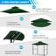 Auvent de remplacement pour abri de jardin Monyca-78598252