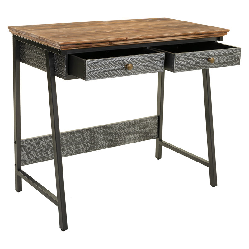 Northerly Metal Base Writing Desk