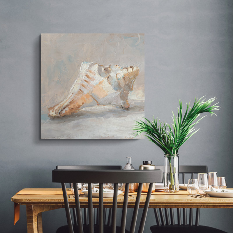 Impressionist Shell Study I - Impression sur toile tendue, H 32 po x l 32 po x P 1 po