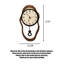 Horloges murales brunes beiges en acrylique-1341461970