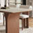 Retro light luxury rectangular dining table set-104024845