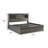 Clary Dark Grey Platform Bed