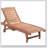Thach Outdoor Fir Wood Chaise Lounge