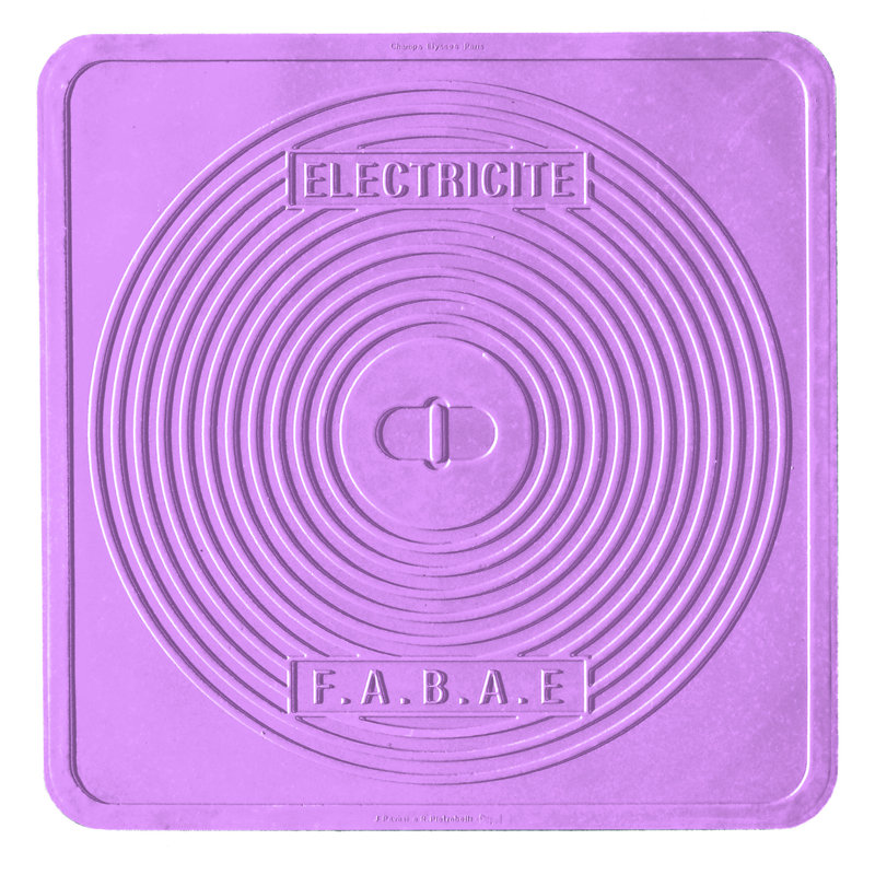Street Cover Paris Square Charger Plate - 12 Pieces - Lilac, Lilac