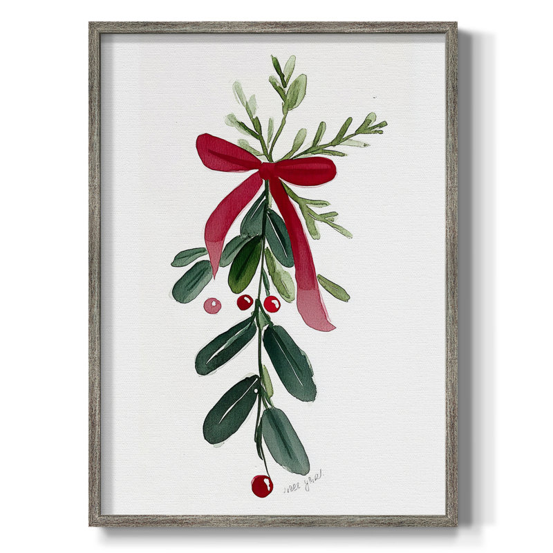«Christmas Holiday Art X», reproduction encadrée - bois massif, H 11 po x l 9 po