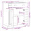  Bathroom Cabinet VIGO 67.5 X 34 X 80 Cm Solid Pine Wood-901640463