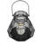 Large Geometric Iron Hurricane Candle Lantern - - Black-101097365