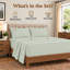 Ensemble de draps 4 pièces California King, 100 % coton égyptien, 1000 fils/cm², couleur sauge-133793622-133793629