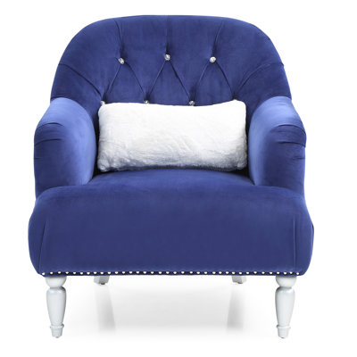 Charming One-Seater Blue Armchair