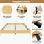 Minimalist Style Platform Bed Frame, No Box Spring Needed-1197628453-1197628451