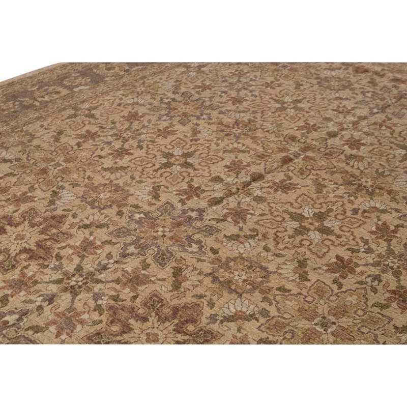 Wool Oriental Area Rug in Brown