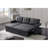 Upholstered Pull Out Sectional Sofa With Chaise-732438928