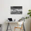 Skyline au-dessus de l'eau, architecture abstraite moderne, affiche murale-1496511369