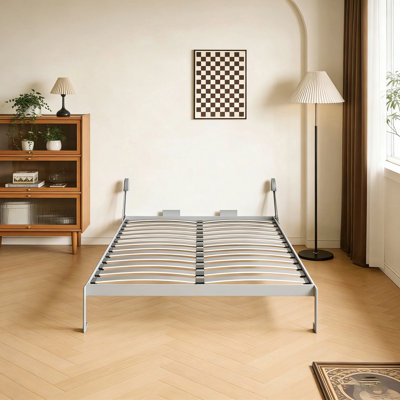 Ensemble de quincaillerie de lit escamotable vertical pour grand lit escamotable Diy, cadre de lit gris
