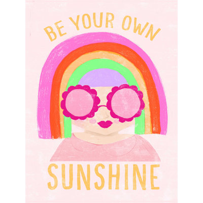 " Rainbow Wig Be Your Own Sunshine "