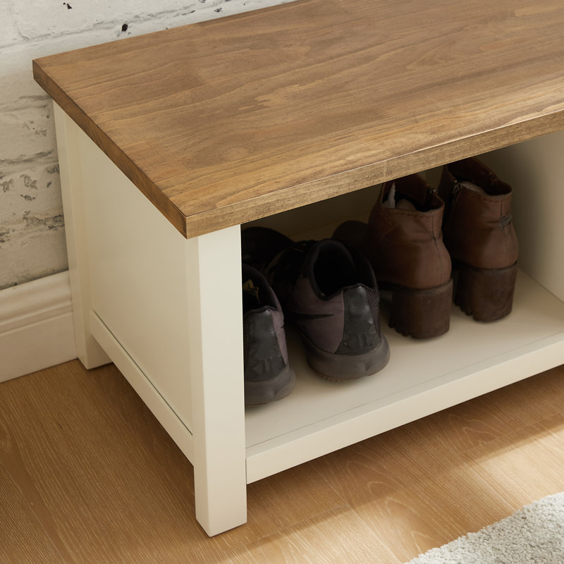 Pheadra Storage Bench, Easy White