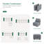 Canapé modulaire en L modulaire réversible-70991796