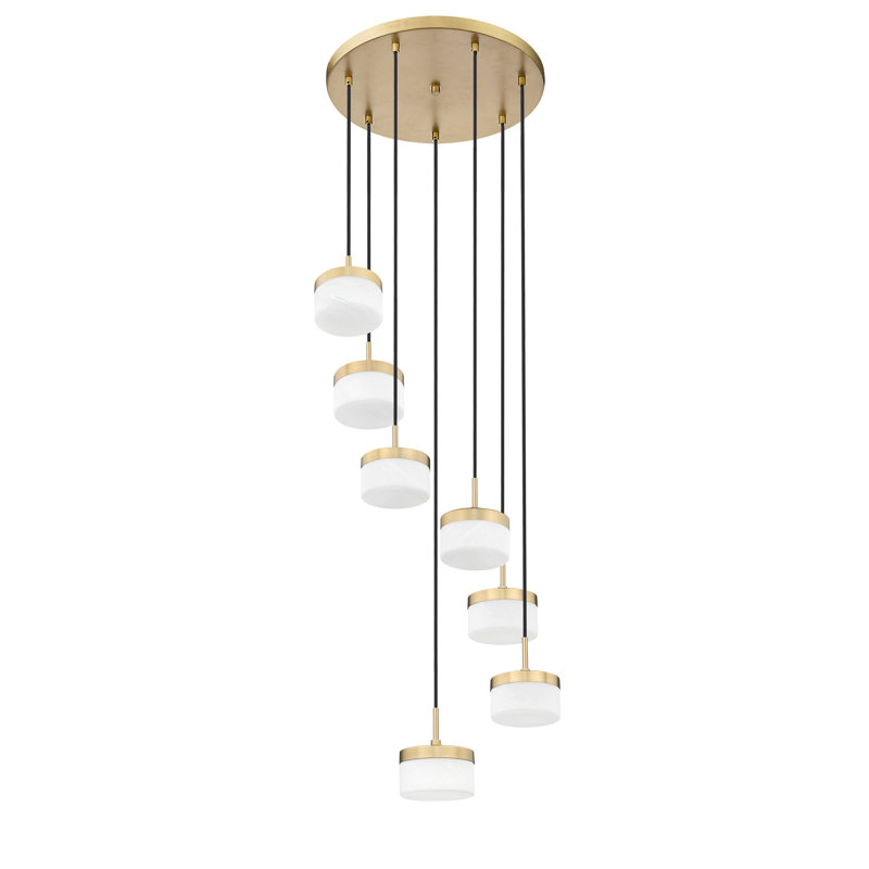 Lustre moderne doré 7 lumières, Or moderne