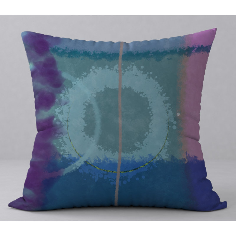 Abstract Reversible Throw Pillow, 20" H x 20" W