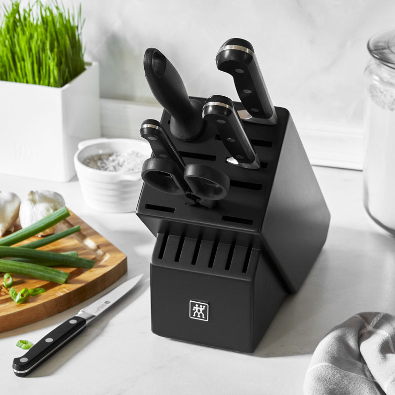 Zwilling Professional "S" 7-piece Knife Block Set, Black Matte