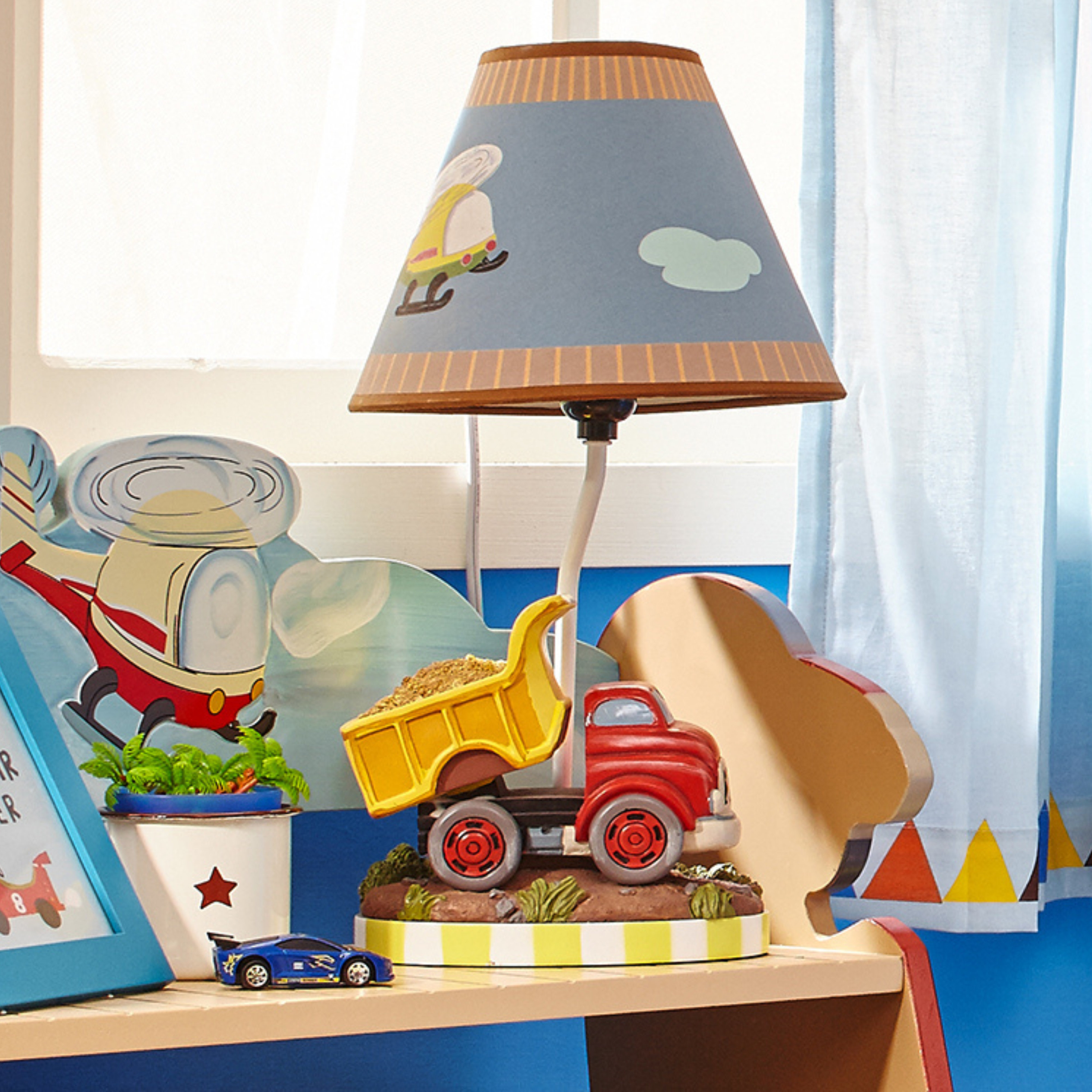 Nursery Lamps Shades Bedtime Originals Construction Truck