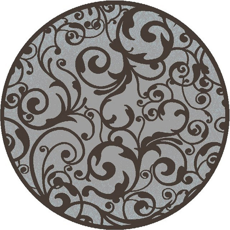 Aashild Abstract Indoor Rug, Round 5'3"