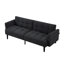 Canapé-lit futon classique de 76,8 po avec support à pieds allongés et dossier capitonné Ebern Designs-1041218810