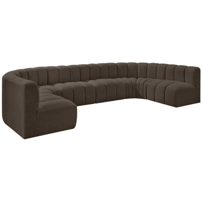 Kiriakos Upholstered Curved Sectional Reversible