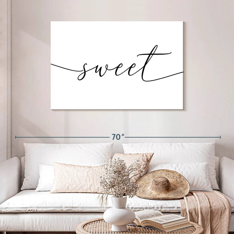 Tergel Script Sweet Dreams I, 30" H x 45" W